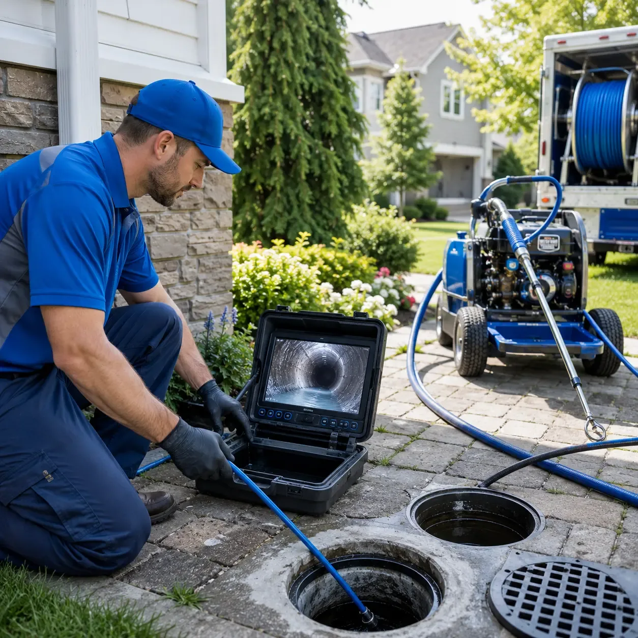 Outdoor drain cleaning professionals serving Oakfield, ME