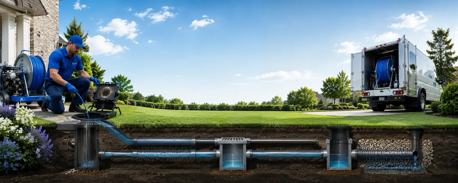 Outdoor drain cleaning information for Oakfield, ME